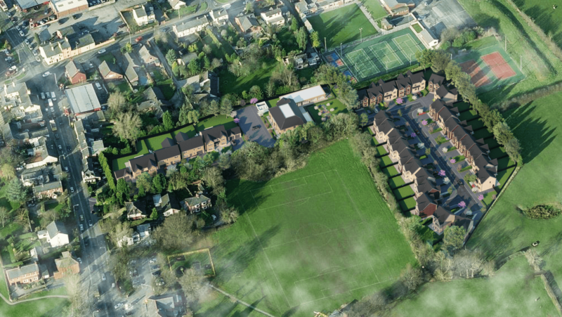 The shovel is set for multi-million pound project: The Residences, Broughton.